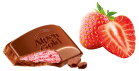 Alpen Gold Молочный с клубнично-йогуртовой начинкой