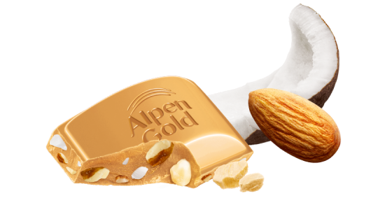 Alpen Gold Белый с миндалём и кокосовой стружкой